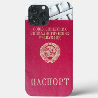 Soviet passport iPhone 13 pro max case