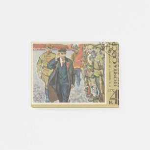 Soviet postage stamp Lenin on the Red square Post-it Notes