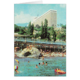 Soviet postcard Hotel Yalta(1979)