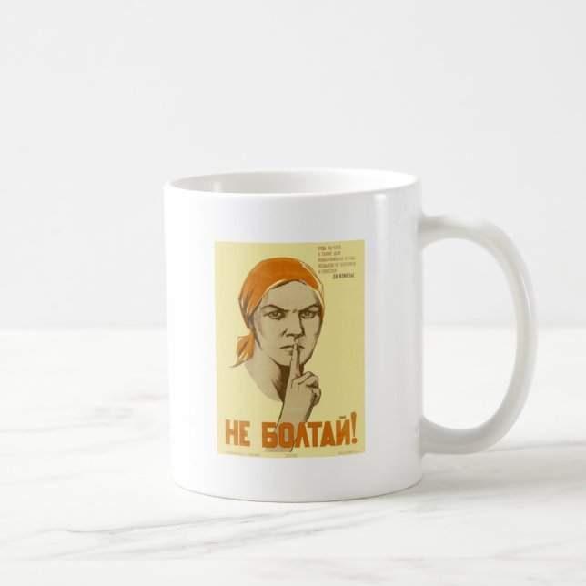 Soviet Propaganda Coffee Mug (Right)
