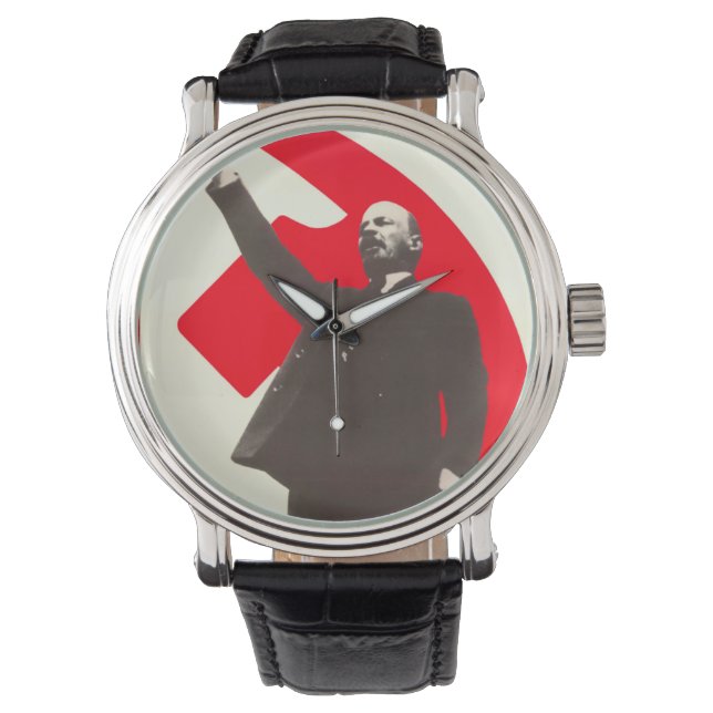 Soviet Propaganda Lenin Vintage Watch (Front)