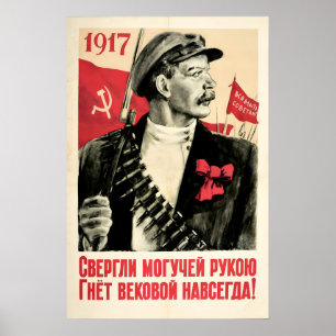 Soviet Propaganda Poster All the Power to the