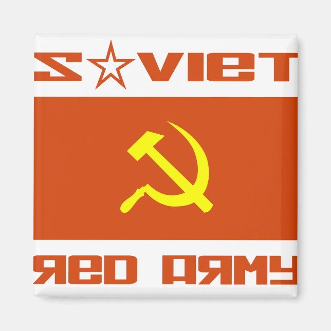 Soviet Red Army Hammer & Sickle Magnet (Front)