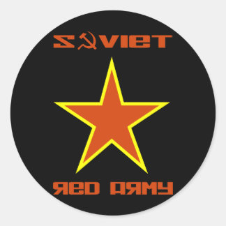 Soviet Red Army Star 2 Classic Round Sticker