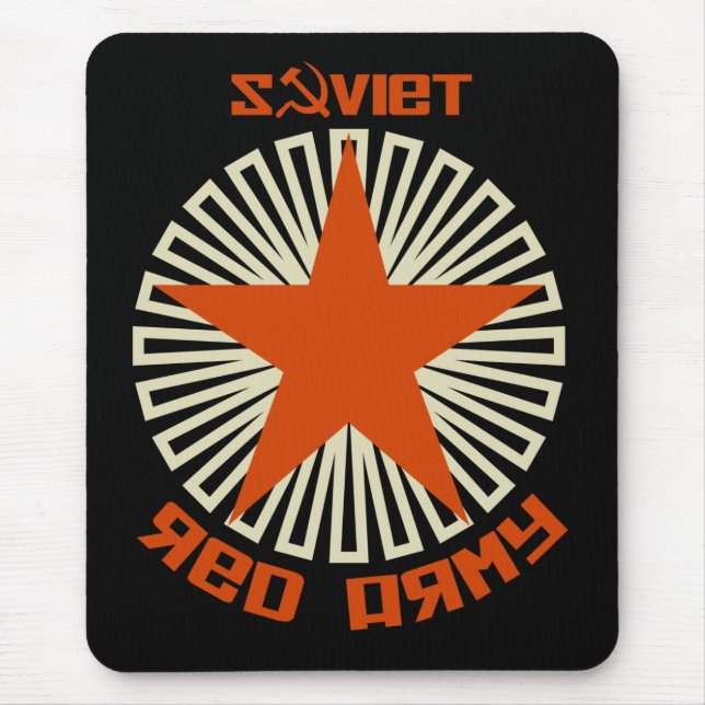 Soviet Red Army Star Mouse Mat (Front)