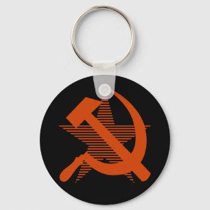 Soviet Red Hammer & Sickle Key Ring