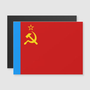 Soviet Russia Flag, USSR, CCCP, Communism, Lenin Magnetic Invitation