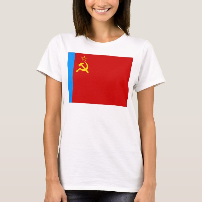 Soviet Russia Flag, USSR, CCCP, Communism, Lenin T-Shirt (Front)