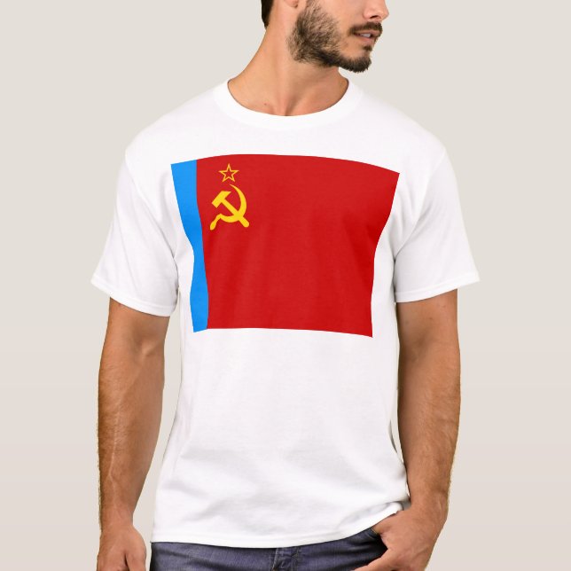Soviet Russia Flag, USSR, CCCP, Communism, Lenin T-Shirt (Front)