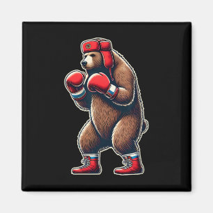 Soviet Russian Boxing Bear Magnet