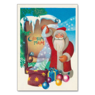 Soviet Santa Claus with gifts Table Number