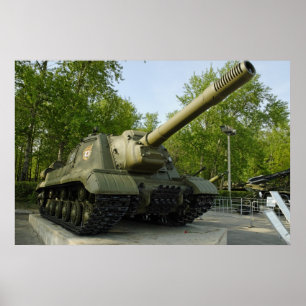 Soviet self-propelled gun poster