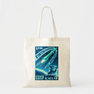 Soviet Space Dog Tote Bag