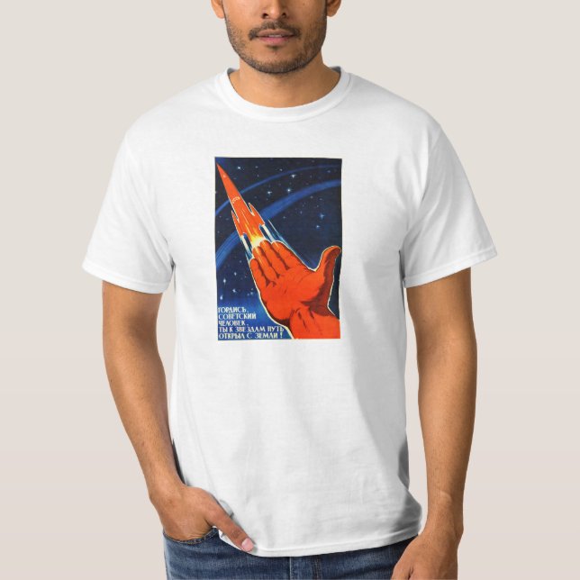 Soviet Space Propaganda Poster Shirt (Front)
