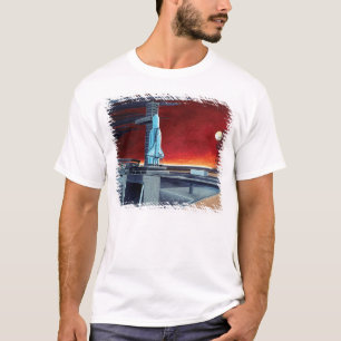 Soviet Space Shuttle Full Moon Launchpad Concept T-Shirt