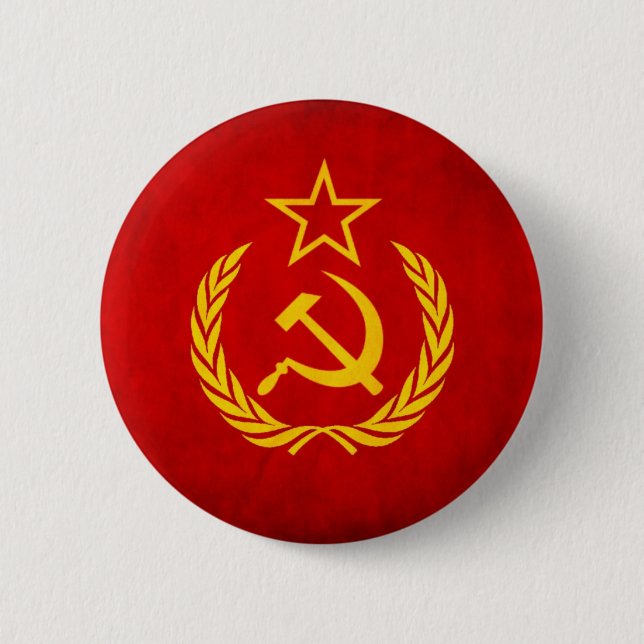 Soviet Union 6 Cm Round Badge (Front)