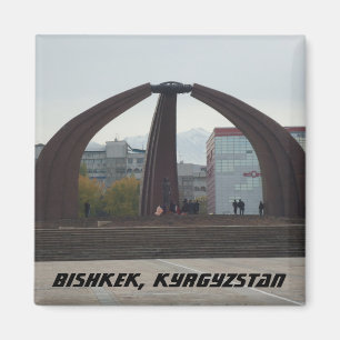 Soviet Union Architecture - Bishkek, Kyrgyzstan Magnet