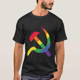 Soviet Union Communist Flag Hammer And Sickle Lgbt T-Shirt