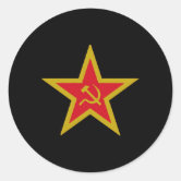 Autocollants URSS Drapeau Communiste – 75 Mm, Vinyle Brillant, Lot De 3