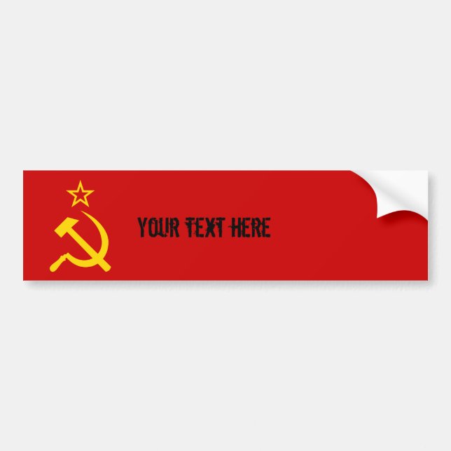 Soviet Union Flag Bumper Sticker (Front)