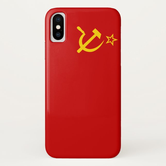 Soviet Union Flag Case-Mate iPhone Case (Back)
