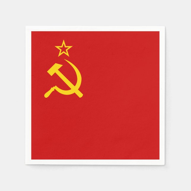 Soviet Union Flag Napkin (Front)