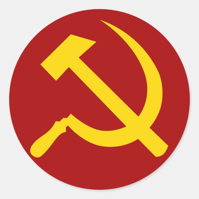 Soviet Union Symbol - Советский Союз Символ Classic Round Sticker (Front)