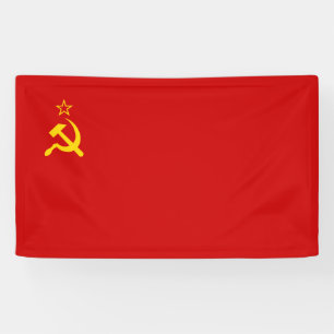 Soviet Union (USSR) (Communist Hammer and Sickle) Banner