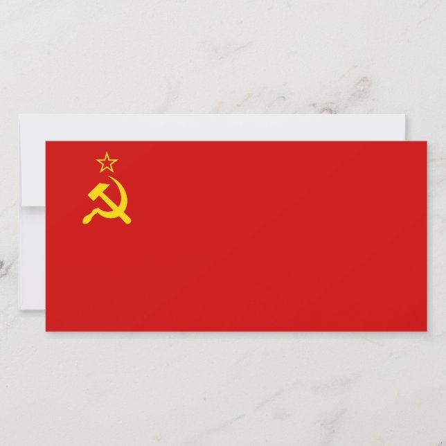 Soviet Union (USSR) (Communist Hammer and Sickle) Card (Front)