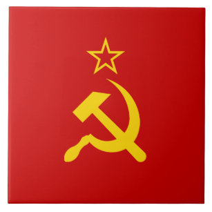 Soviet Union (USSR) (Communist Hammer and Sickle) Tile