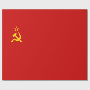 Soviet Union (USSR) (Communist Hammer and Sickle) Wrapping Paper
