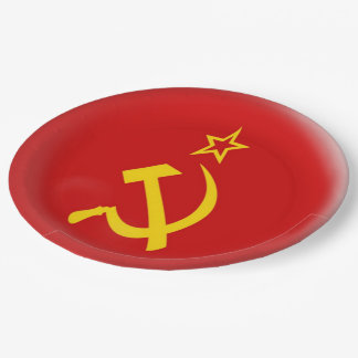 Soviet Union - USSR Flag Paper Plate