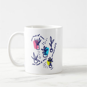 Sow seeds of peace, love, and joy - inspirational coffee mug