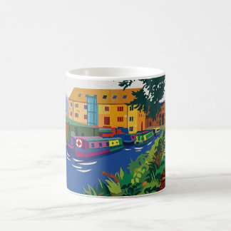Sowerby Bridge Canal Basin Fauvist Style Painting Coffee Mug