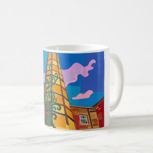 Sowerby Bridge Carlton Mill Chimney Art Coffee Mug
