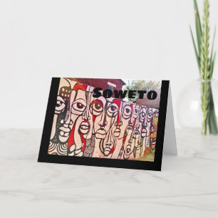 Soweto Mural, South Africa Note Card