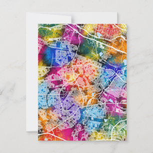 Soweto South Africa City Map Postcard