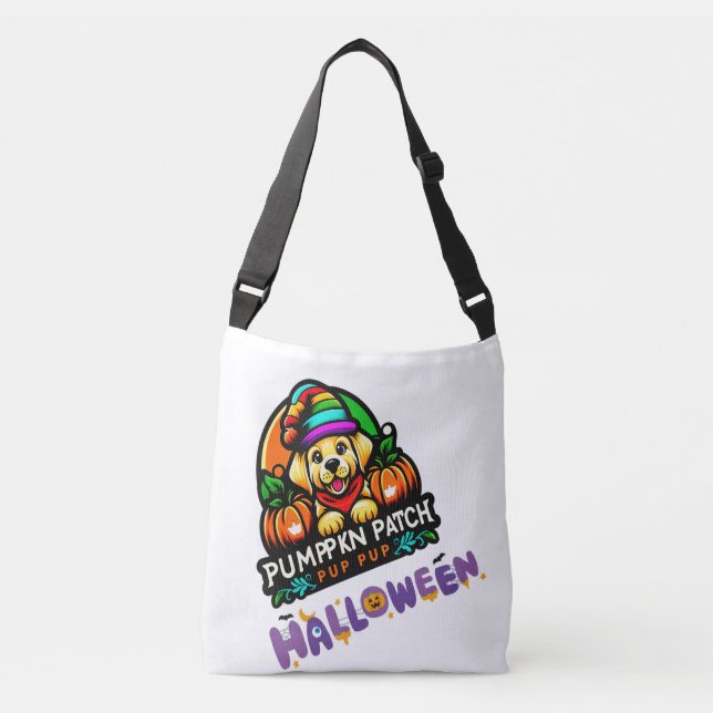 Sowing Seeds of Joy Pumpkin Patch Crossbody Bag (Front)