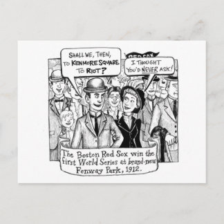 Sox Fans Riot, 1912 Postcard