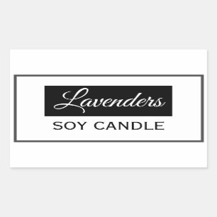Soy candle labels