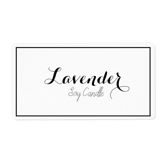 Soy candle labels (Front)