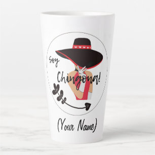Soy Chingona Add Name Latte Mug