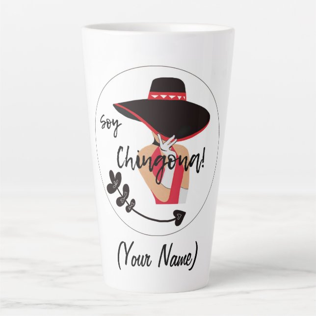 Soy Chingona Add Name Latte Mug (Front)