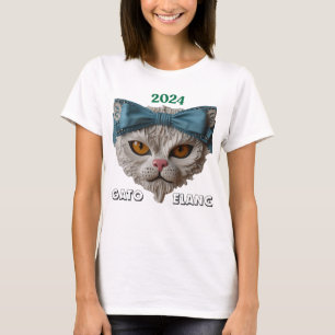 Soy como un gato elegante, que encarna gracia  T-Shirt
