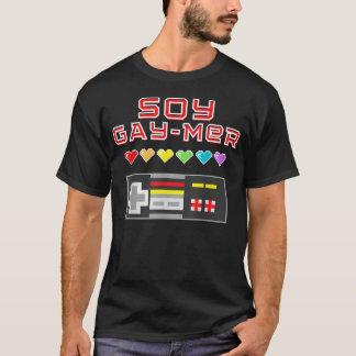 Soy Gamer Gay Mer - Lgbtq Gamer 80S Vintage T-Shirt