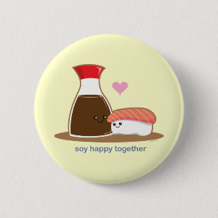 Soy Happy Together 6 Cm Round Badge
