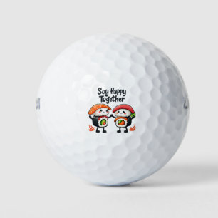 Soy happy together Sushi Kawaii Japanese Food Golf Balls
