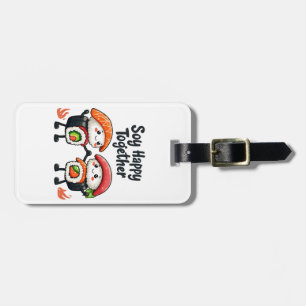 Soy happy together Sushi Kawaii Japanese Food  Luggage Tag