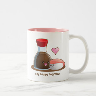 Soy Happy Two-Tone Coffee Mug