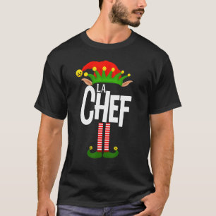 Soy La Chef Elf Family Group Matching In Spanish T-Shirt